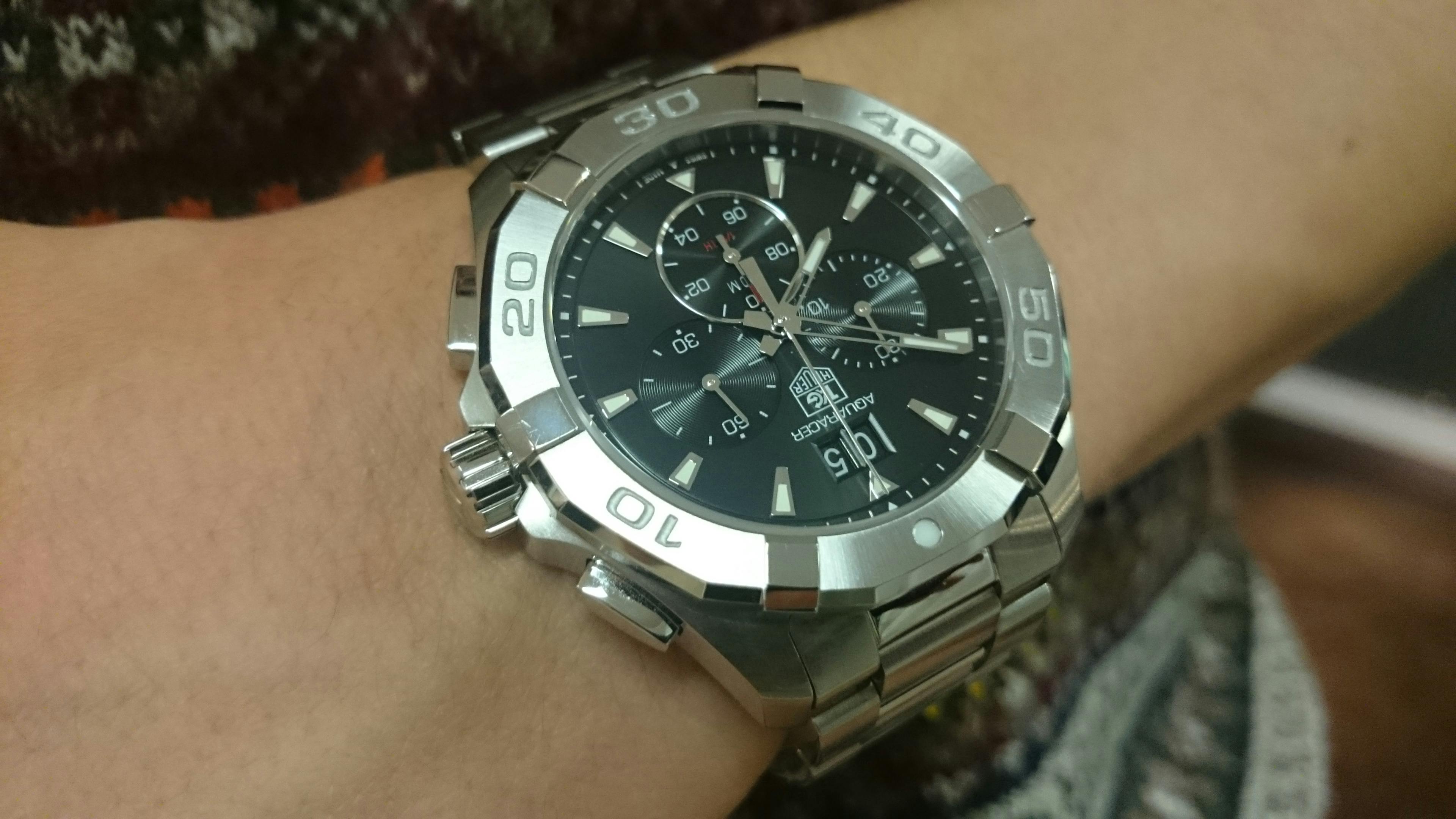 Dagens Wristshot Tag Heuer Aquaracer Chronograph Barnebys Magazine
