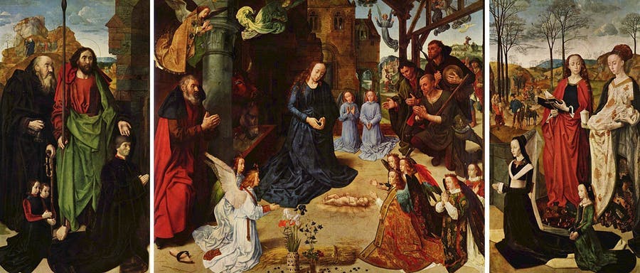 Hugo van der Goes, ‘The Portinari Triptych’, painting on wood, 1473-1477, Florence, Uffizi Gallery, image CCØ