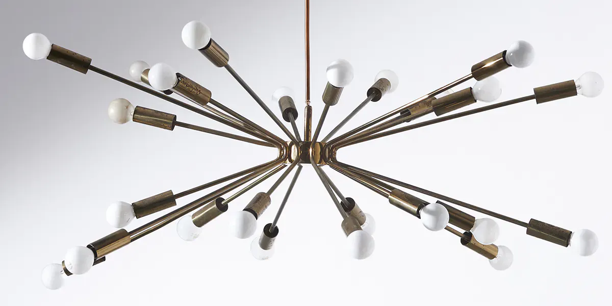 Gino Sarfatti, lustre modèle 2003. Photo © Wannenes (détail)