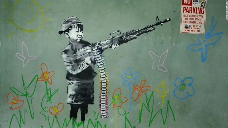 Banksy, verk i Los Angeles från 2011