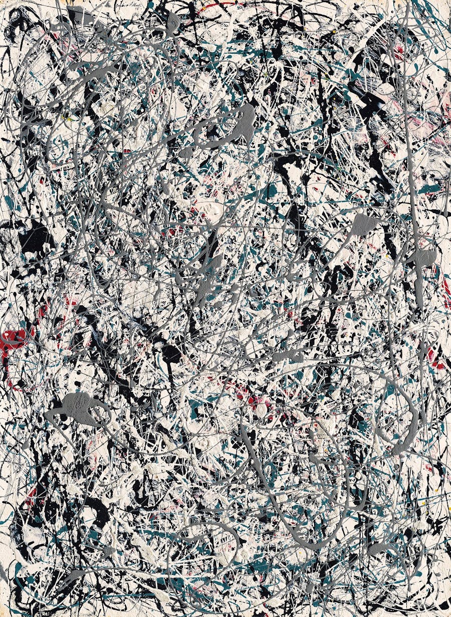 Jackson Pollock, ‘Number 19’, 1948, oil and enamel on paper mounted on canvas, 78.4 x 57.4 cm. Photo © Christie’s
