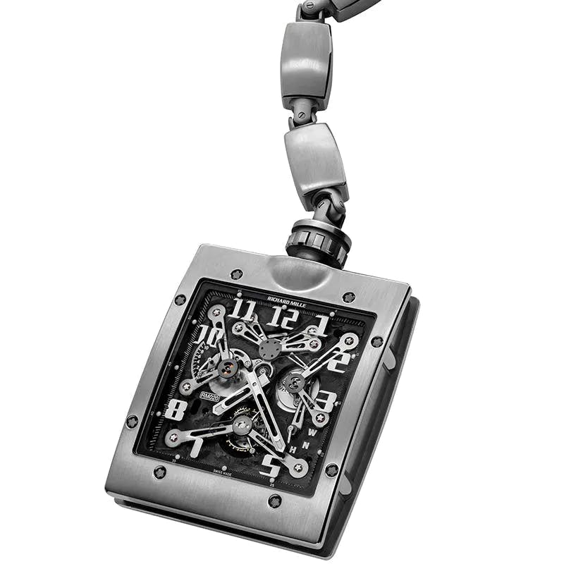 Montre de poche RM020 Tourbillon. Photo © Richard Mille
