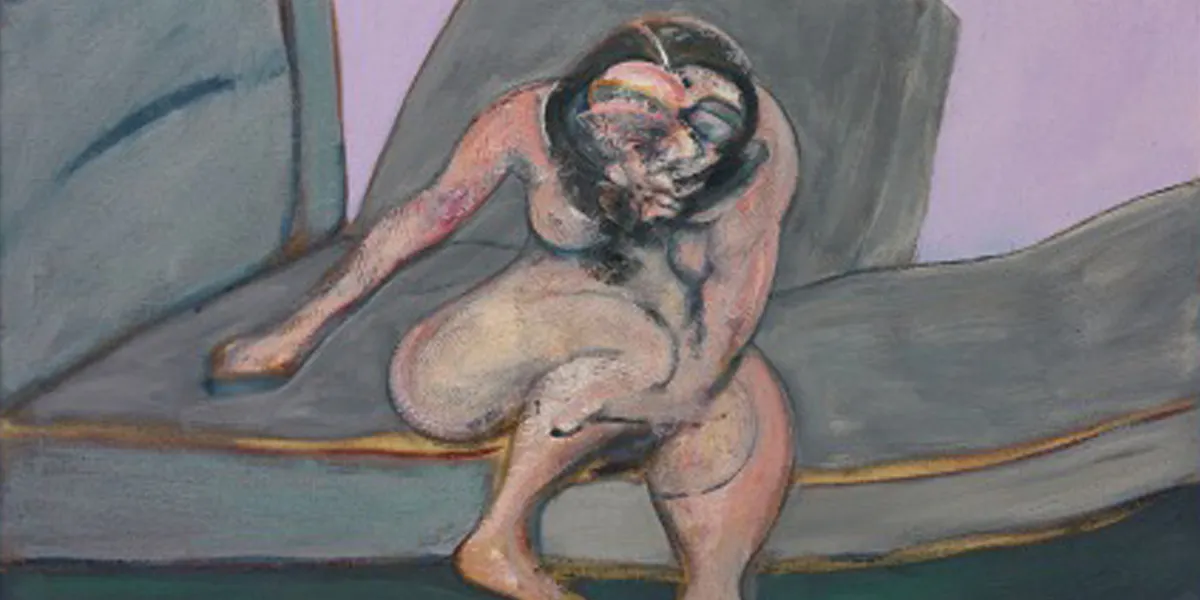 Francis Bacon, Seated Woman, 1961, huile sur toile, 165 x 142.2 cm. Photo © PHILLIPS (détail)