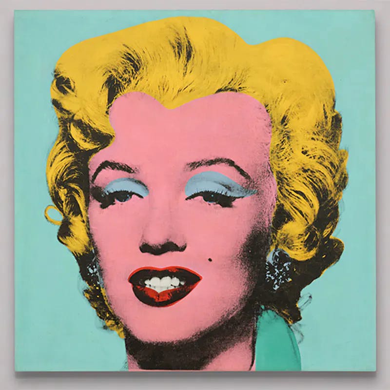 Andy Warhol (1928-1987), Shot Sage Blue Marilyn, 1964, acrylique et sérigraphie sur encre sur toile, 40 x 40 po. Image © Christie's