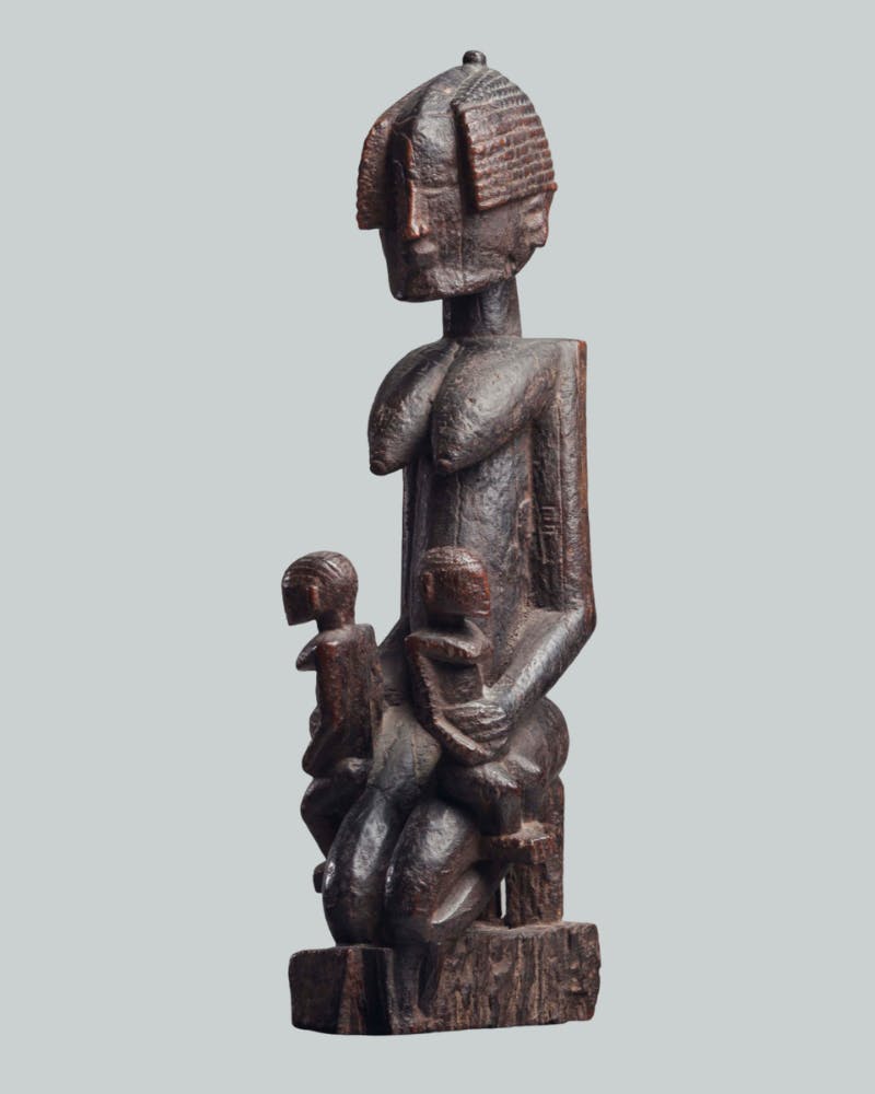 Dogon N’Duleri, primordial maternity group, circa 1652-1822 AD, Mali, wood. Photo © Christie’s