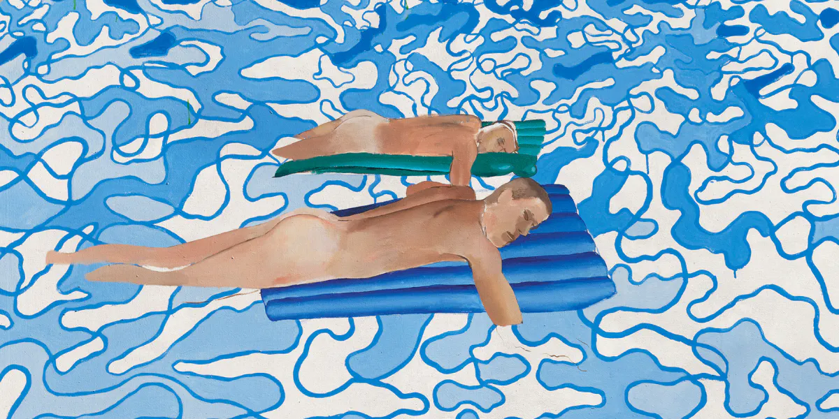 David Hockney, California (1965), all'asta da Christie's nell'ambito della "20th / 21st Century: London Evening Sale" il 7 marzo. Foto © Christie's
