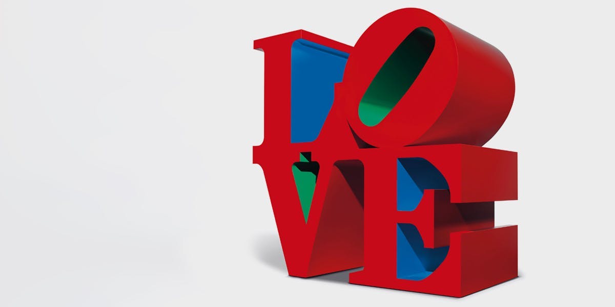 Robert Indiana, LOVE, 1966-1998, sculpture sold for $1.8 million at Christie's in 2018, image © Christie's
