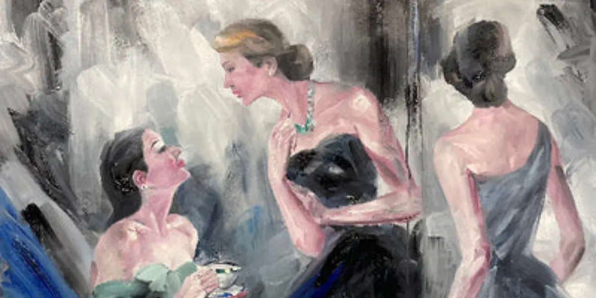 Lucille Lee "Holiday" 65" x 55" Oil on Canvas © APR57 (detail)