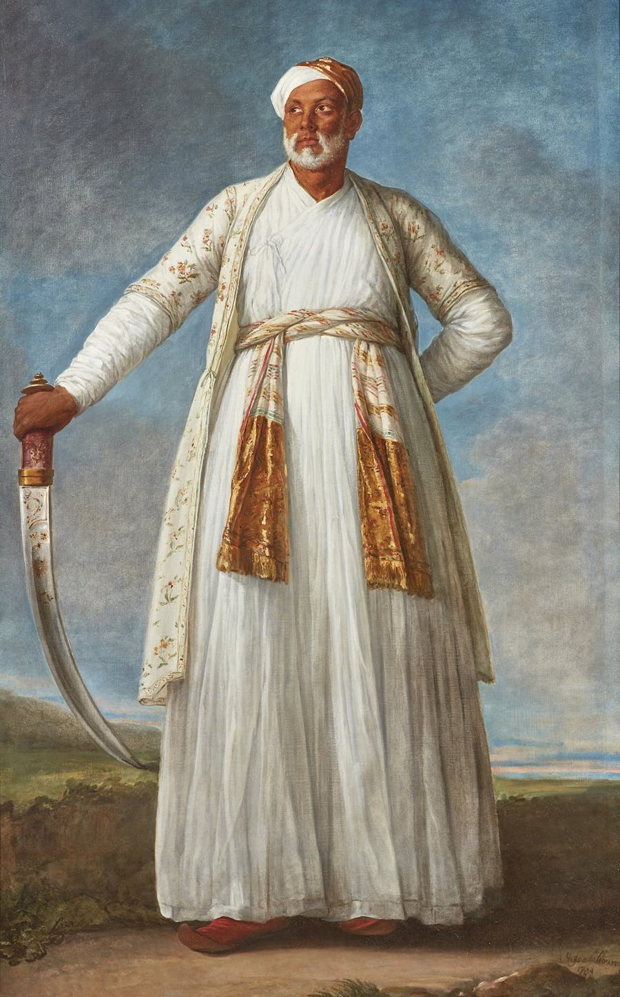 Élisabeth Vigée Le Brun, ‘Portrait of Muhammad Dervish Khan’, 1788, olja på duk. Foto public domain