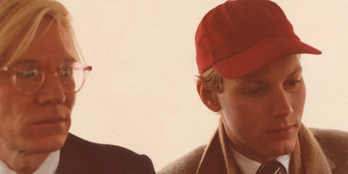 William Burke and Andy Warhol. Photo © Artcurial