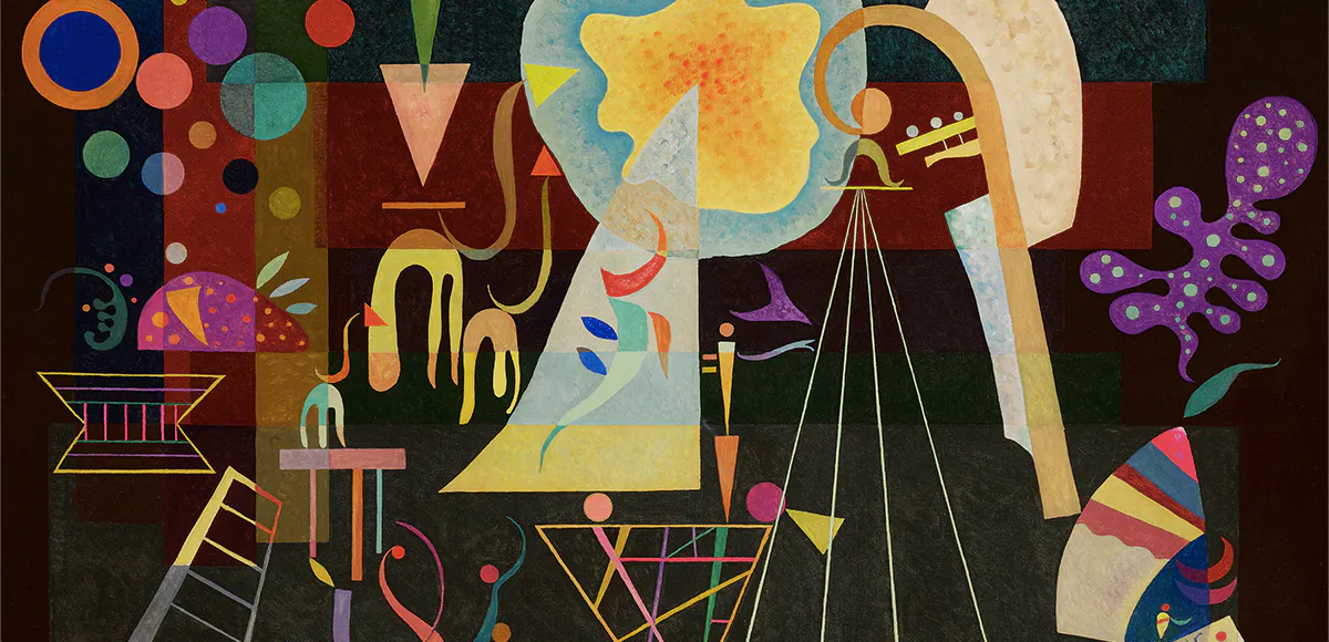 Wassily Kandinsky (1866-1944), Tensions calmées, 1937, Öl/Lwd., signiert und datiert, 89,3 x 116,6cm. Foto © Sotheby's (Detail)