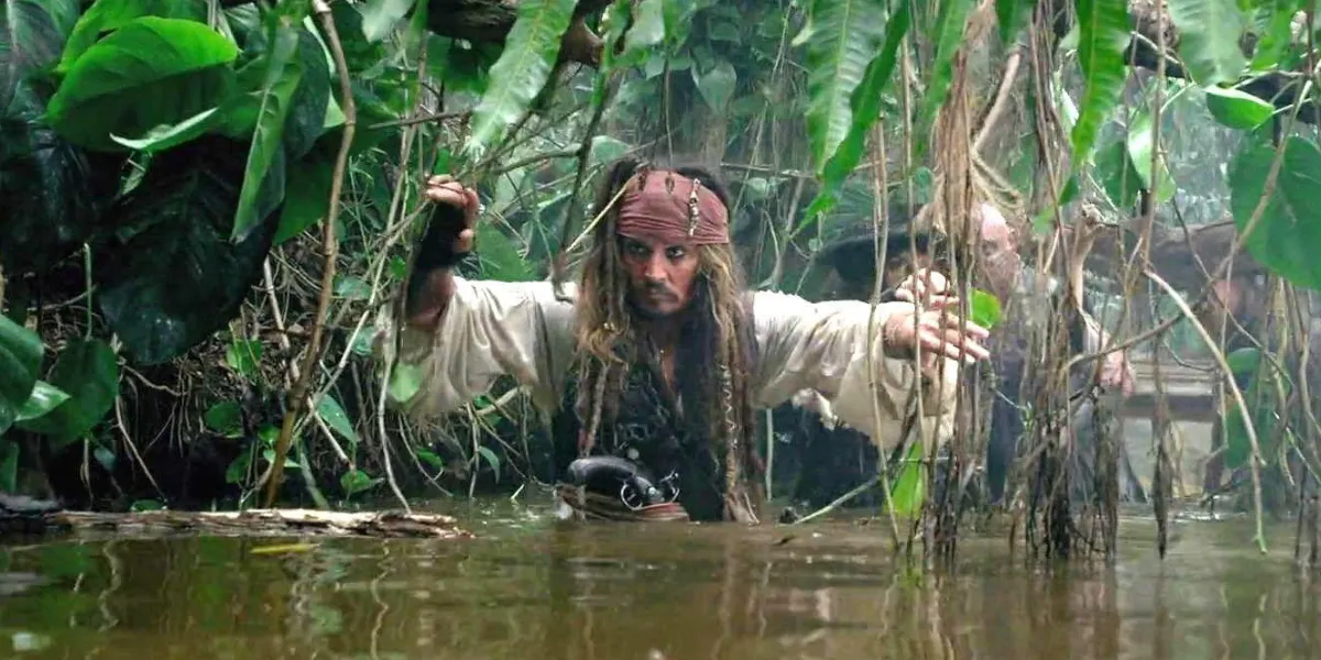 Johnny Depp nel ruolo del Capitano Jack Sparrow in Pirati dei Caraibi: On Stranger Tides. Foto © Julien's Auctions
