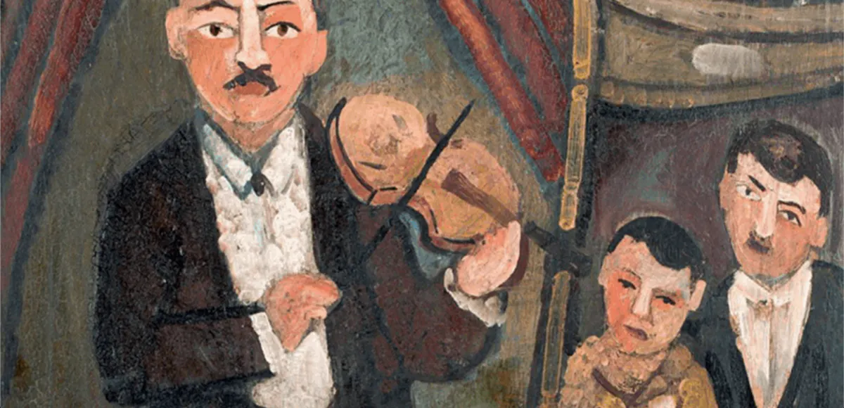 Vano Meliashvili, Das Violinkonzert , Öl/Karton | Foto: © Aguttes (Detail)