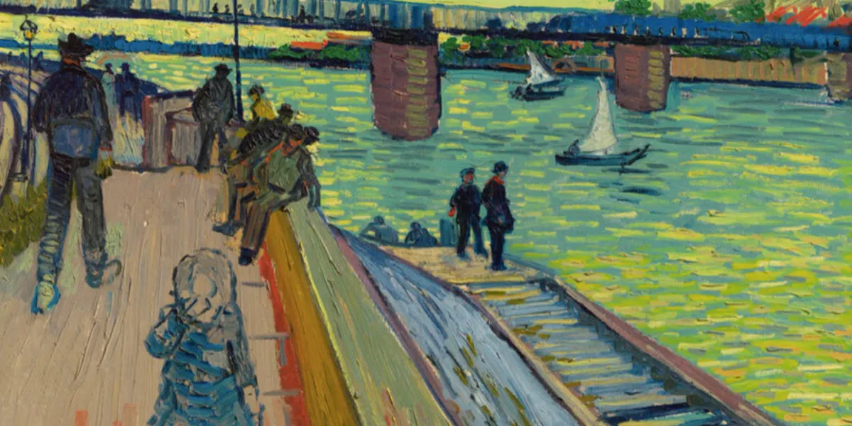 Vincent van Gogh (1853-1890), 'Le Pont de Trinquetaille', 17 Jgiugno 1888, olio su tela, 65 x 81 cm, collezione privata (dettaglio). Foto © Christie's