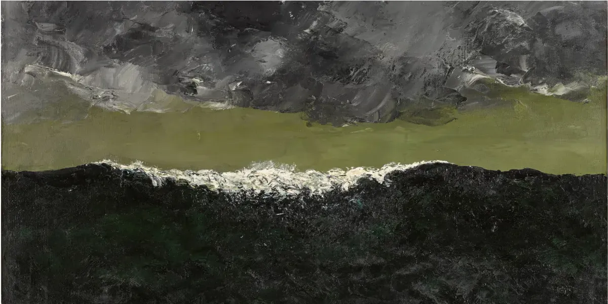 August Strindberg (1849-1912), "Vågen V", olio su tela, 1901, 100 x 70,8 cm. Foto © Sotheby's (dettaglio)