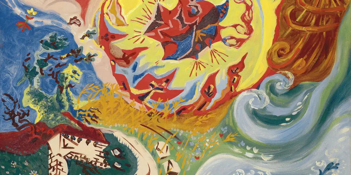 André Masson, Le météore, 1939, huile sur toile, image © Christie’s