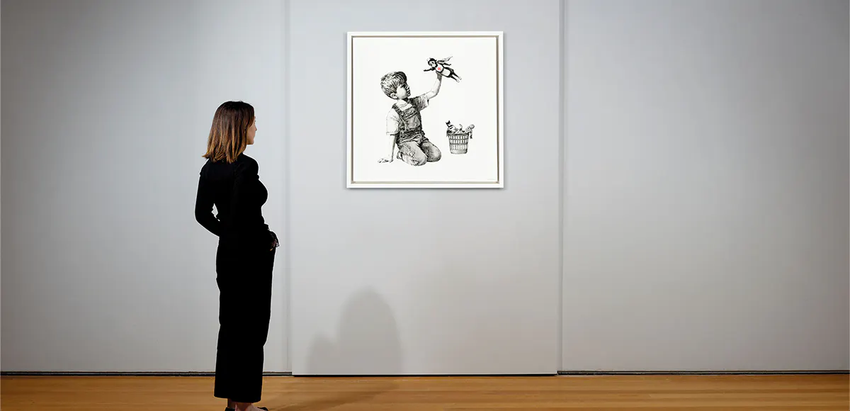 "Game Changer" erzielte ein neues Rekordergebnis für Banksy. Der Verkaufserlös wird dem britischen Gesundheitswesen zugute kommen | Foto: © Christie's (Detail)
