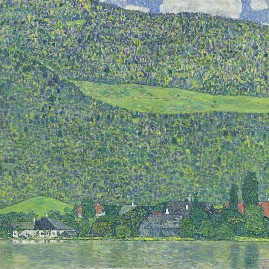 Gustav Klimt, Litzlberg am Attersee, oil on canvas, 110 x 110 cm. The painting was auctioned at Sotheby's in 2011 for $40.4 million. Photo © Sotheby's