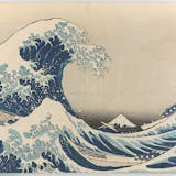 The Great Wave, colour woodcut by Katsushika Hokusai (1760 - 1849), 1830/32. Photo © Bavarian state library