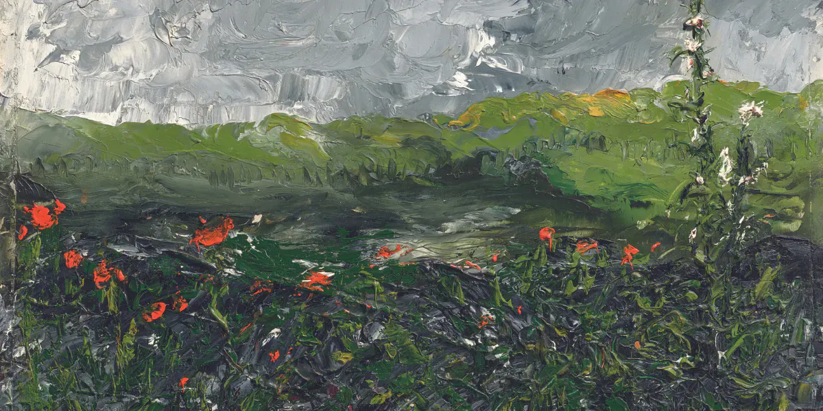 August Strindberg (1849-1912), Fiore della brughiera, olio su tavola, 49,6 x 30,2 cm, Stoccolma 1902. Immagine © Christie's (dettaglio)