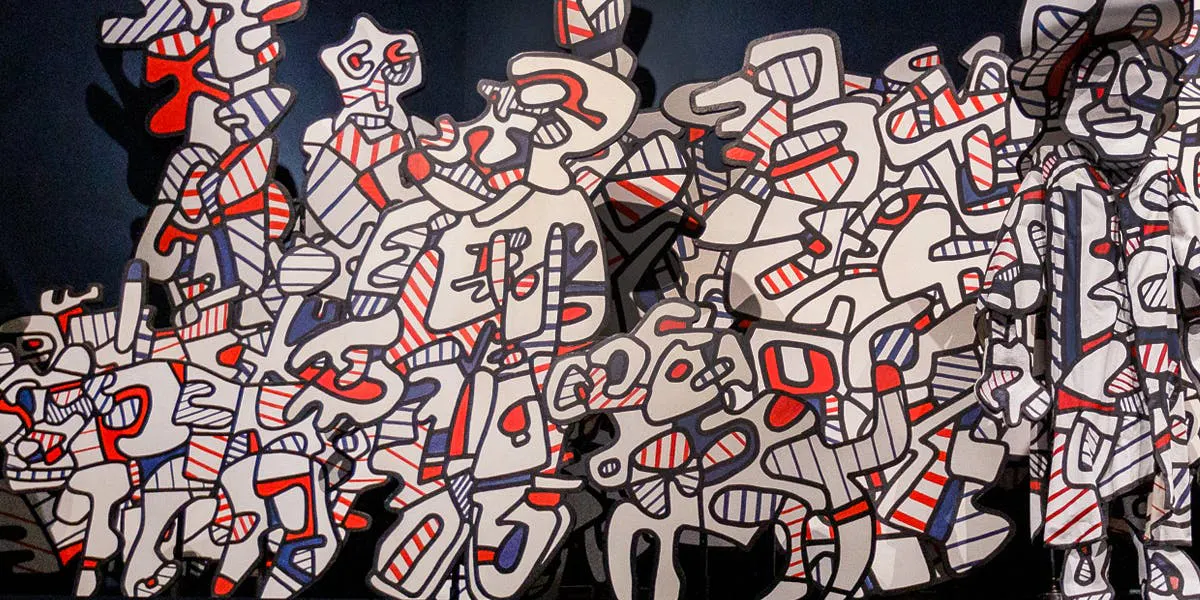 LONDON, ENGLAND - 17. MAI : Jean Dubuffet : 'Brutal Beauty' Ansicht der Installation in der Ausstellung der Barbican Art Gallery am 17. Mai 2021 in London, England. Foto: Tristan Fewings/Getty Images for Barbican Art Gallery (Detail)
