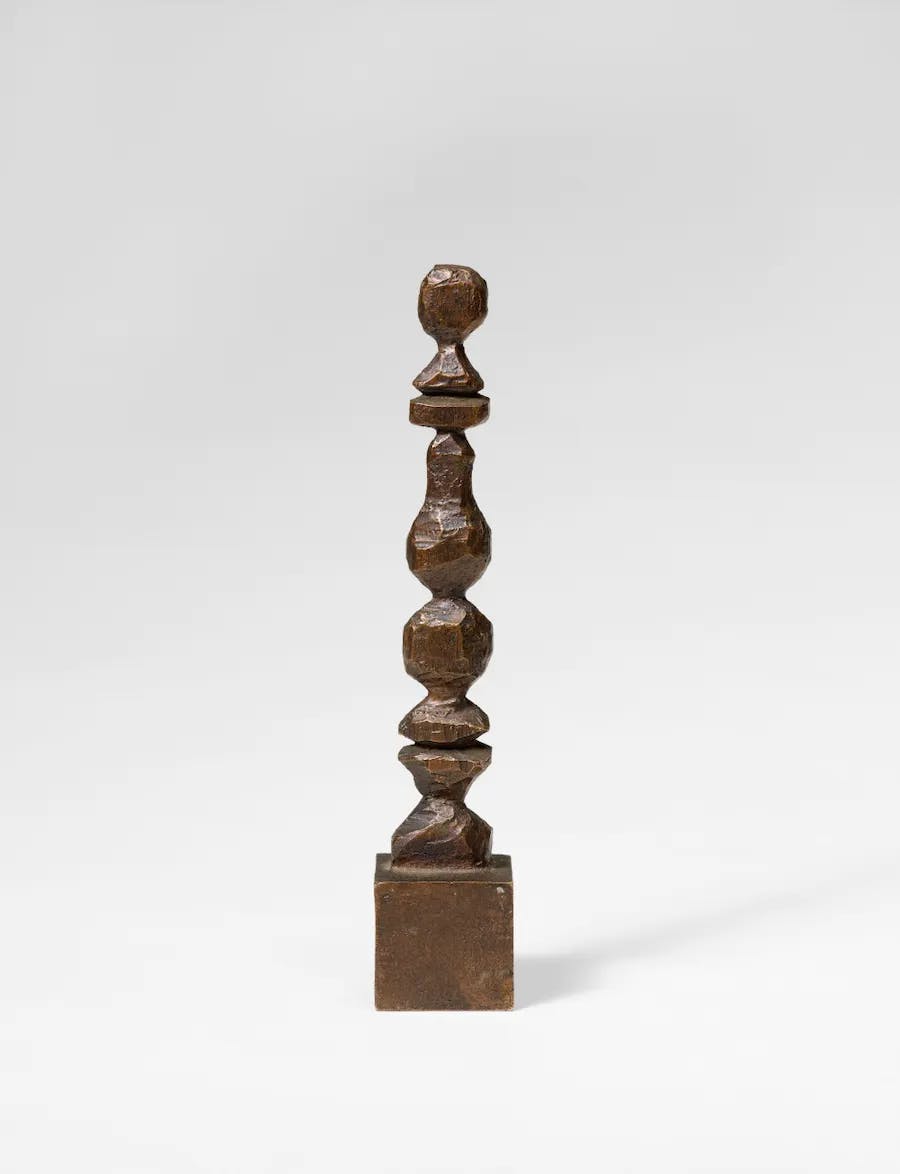 A.R. Penck (1939-2017), Small Idol, 1985, monogrammed "RW" and numbered 3/9, bronze with brown patina, foundry stamp "SCHMÄKE DÜSSELDORF", approx. 17.5 x 3.4 x 3.1 cm. Image © Lempertz
