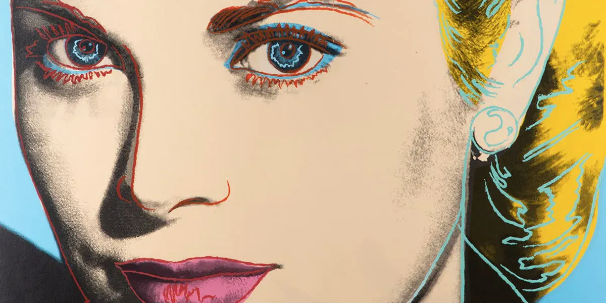 Andy Warhol (1928-1987), Grace Kelly, 1984, de la série Trial Proof Edition Prints, sérigraphie, 101,6 x 81,3 cm (détail). Photo © Kunst & Design Schops Turowski
