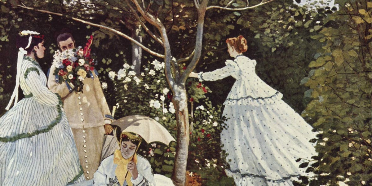 Claude Monet, 'Women in the Garden' [detalj], 1866–1867, Musée d'Orsay, Paris
