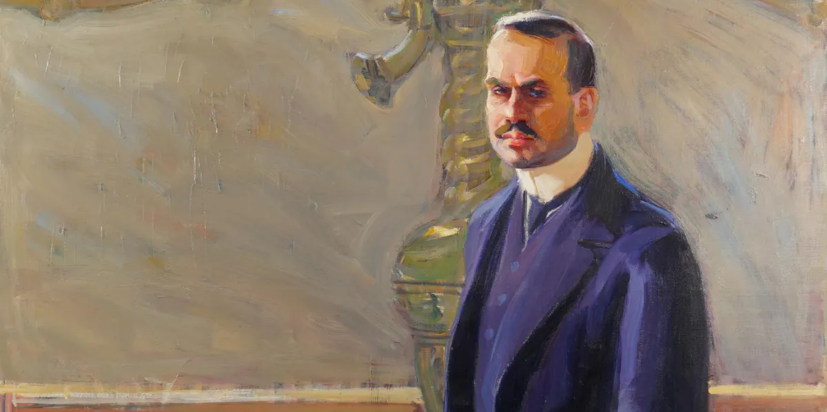 Akseli Gallen Kallela, målning, signerad 1912, 121 x 138 cm, rammått 149 x 166 cm (detalj). Foto © Helander Auktioner