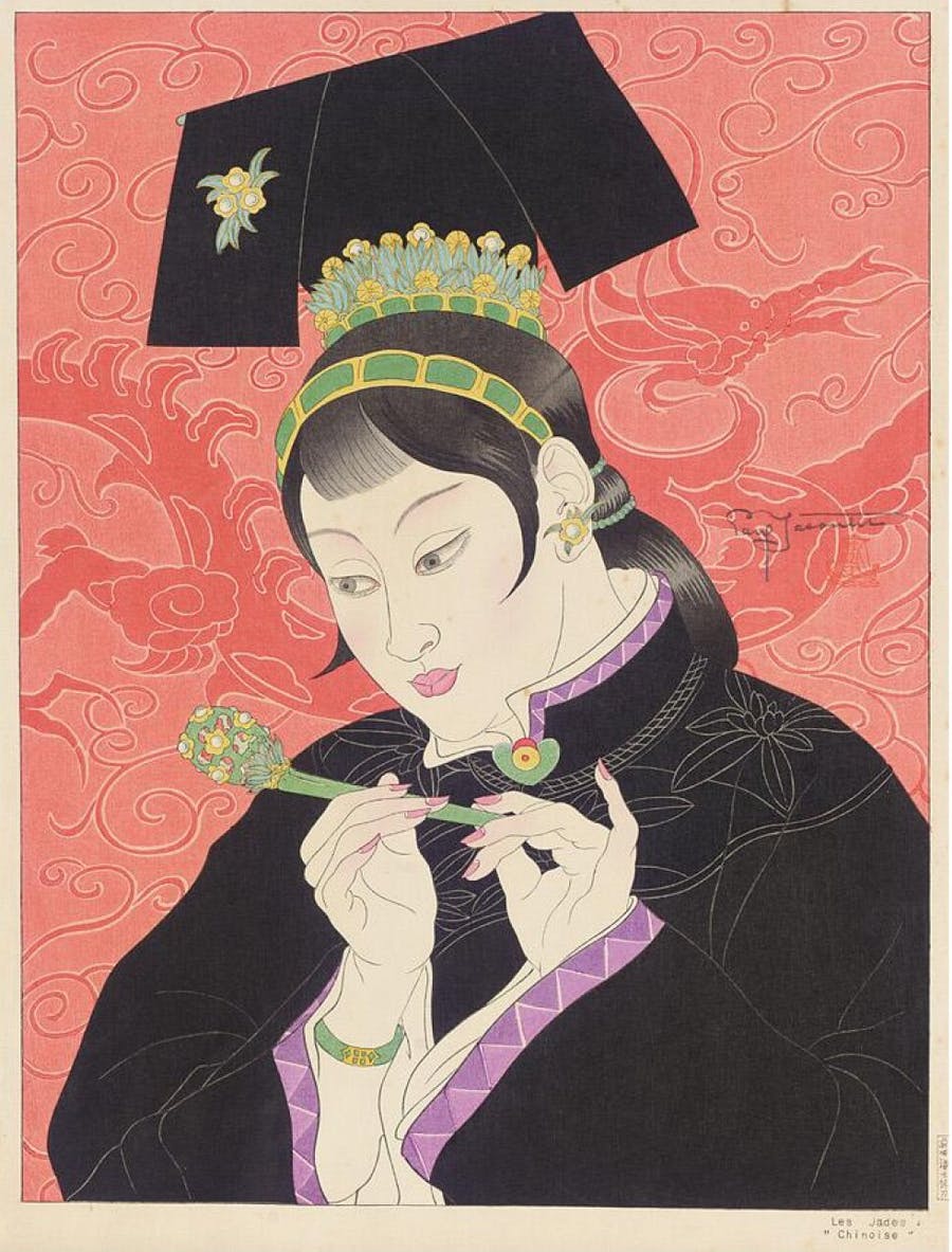 絵画　作者ジャック　ポリ Paul Jacoulet - French-Japanese Woodblock Prints