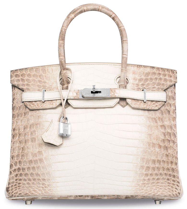 albino crocodile purse