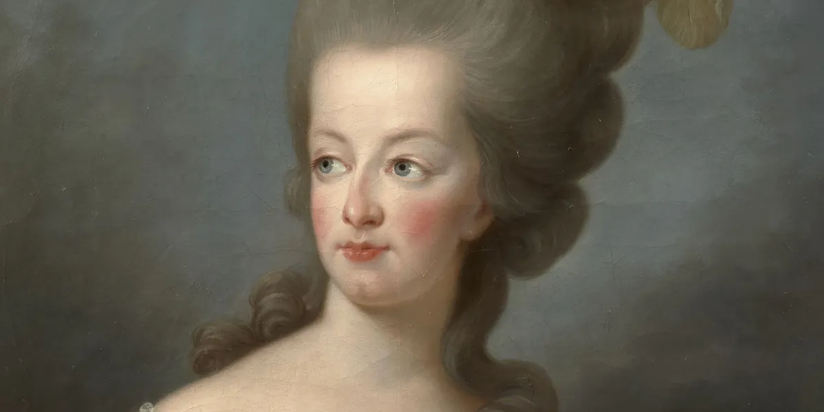 Elisabeth Louise Vigée Le Brun et collaborateurs (Paris, 1755 - 1842), Portrait en buste de Marie-Antoinette, reine de France, huile sur toile de forme ovale. Photo © Artcurial (détail)