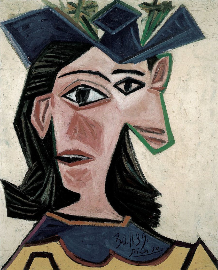Pablo Picasso, Buste de femme au chapeau (Dora), 1939 (Detail) Bust of Woman with Hat (Dora)
Oil on canvas, 55 x 46.5 cm, photo Peter Schibli, Basel © 2018 Succession Picasso / ProLitteris, Zurich