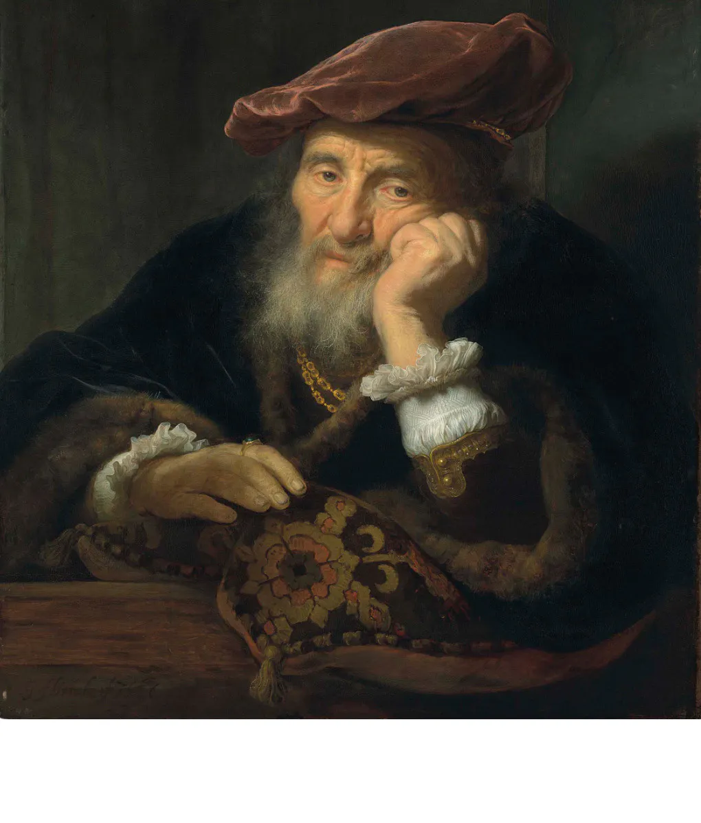 An old man at a casement av den holländska konstnären Govaert Flinck (1615-1660). Bild Christie's