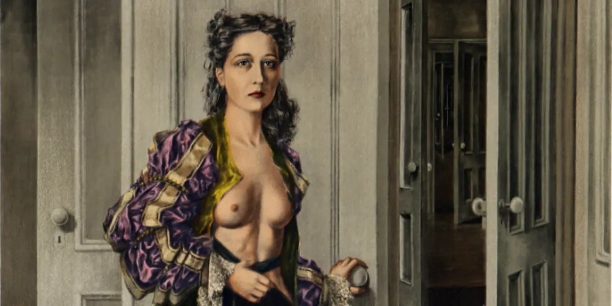 Dorothea Tanning, Compleanno (Autoritratto all'età di 30 anni), 1942. Foto © RoGallery (particolare)
