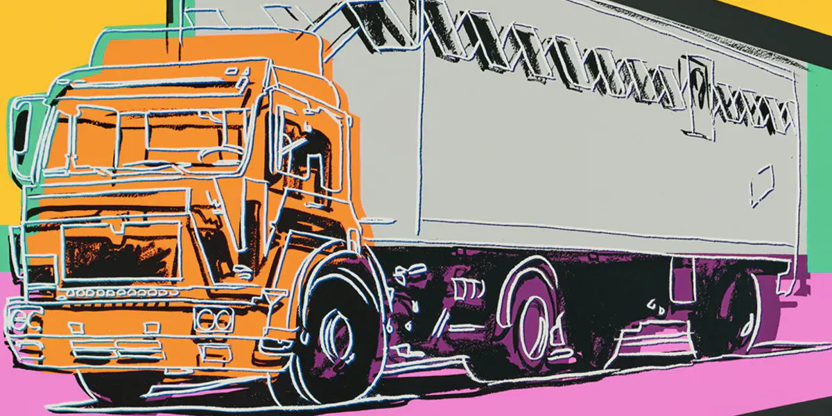Andy Warhol, Trucks Series, 1985. Foto © Christie's (dettaglio)