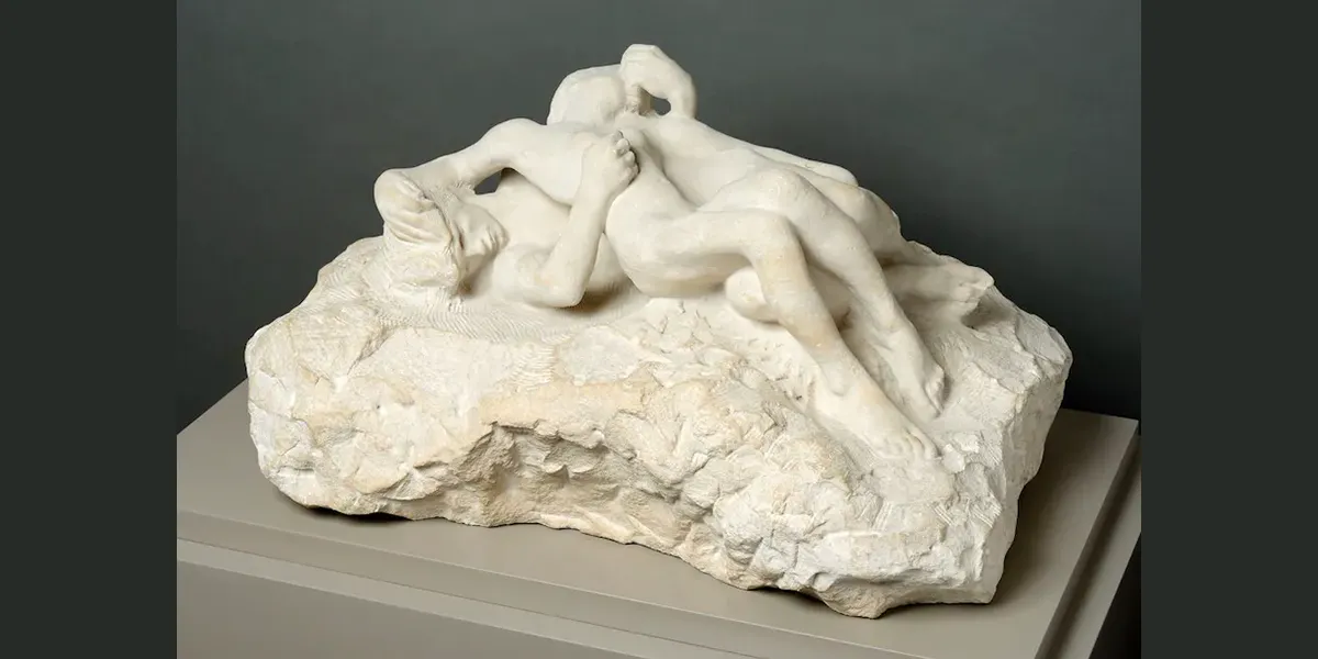 Kalksteinversion von Rodins "Paolo et Francesca". Foto Œuvre appartenant au Musée des Beaux-Arts de Lyon (Lizenz CC BY-SA 4.0)