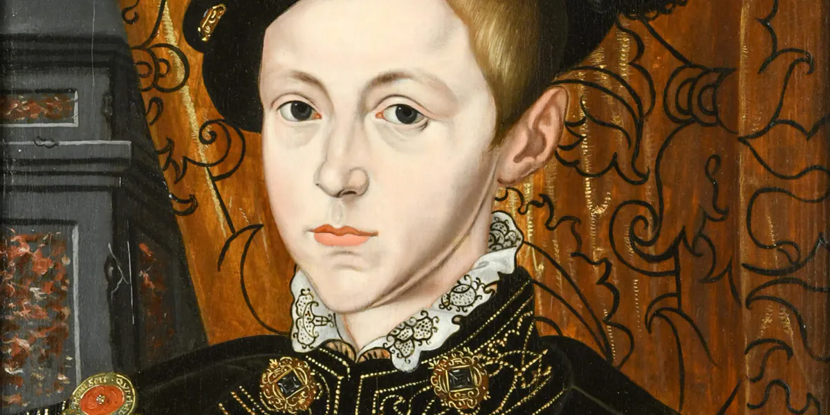 Follower of Guillim Scrots, ‘Portrait of King Edward VI (1537-1553)’, oil on panel, 55.5 x 43cm (detail). Photo © Cheffins