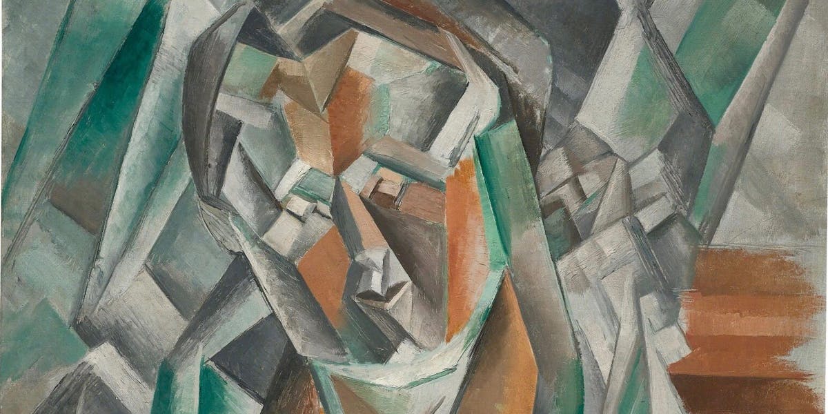 Pablo Picasso, ‘Femme Assise’ [detail], 1909, oil on canvas, 81 cm x 65cm. Photo: Sotheby’s