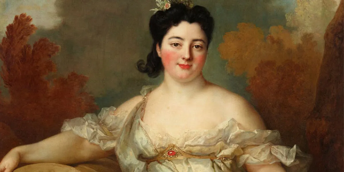 Nicolas de Largillière (1656 Paris-1746), ‘Portrait of Françoise Marguerite Claire Boudeville, Marquise de La Frezelière’, olja på duk, cirka 1680. Foto: © Lempertz [detail]