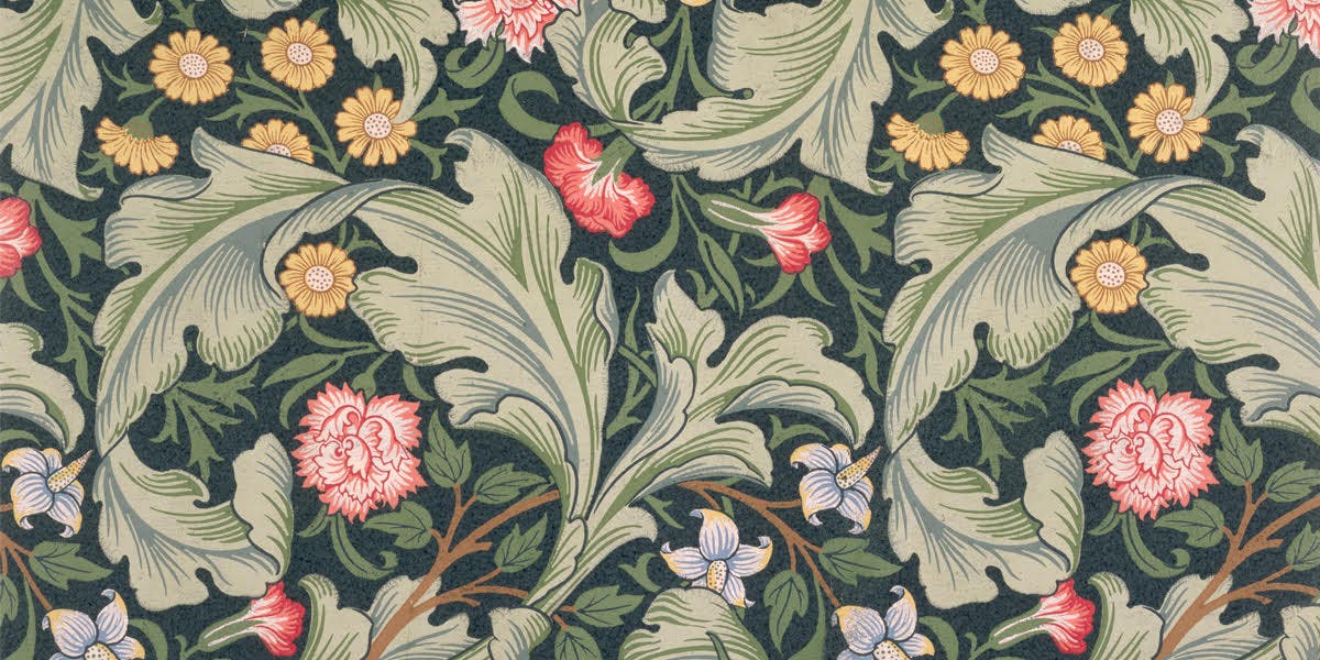 A design by John Henry Dearle produced for Morris and Co., the decorative art company of William Morris. Photo by © Historical Picture Archive/CORBIS/Corbis via Getty Images