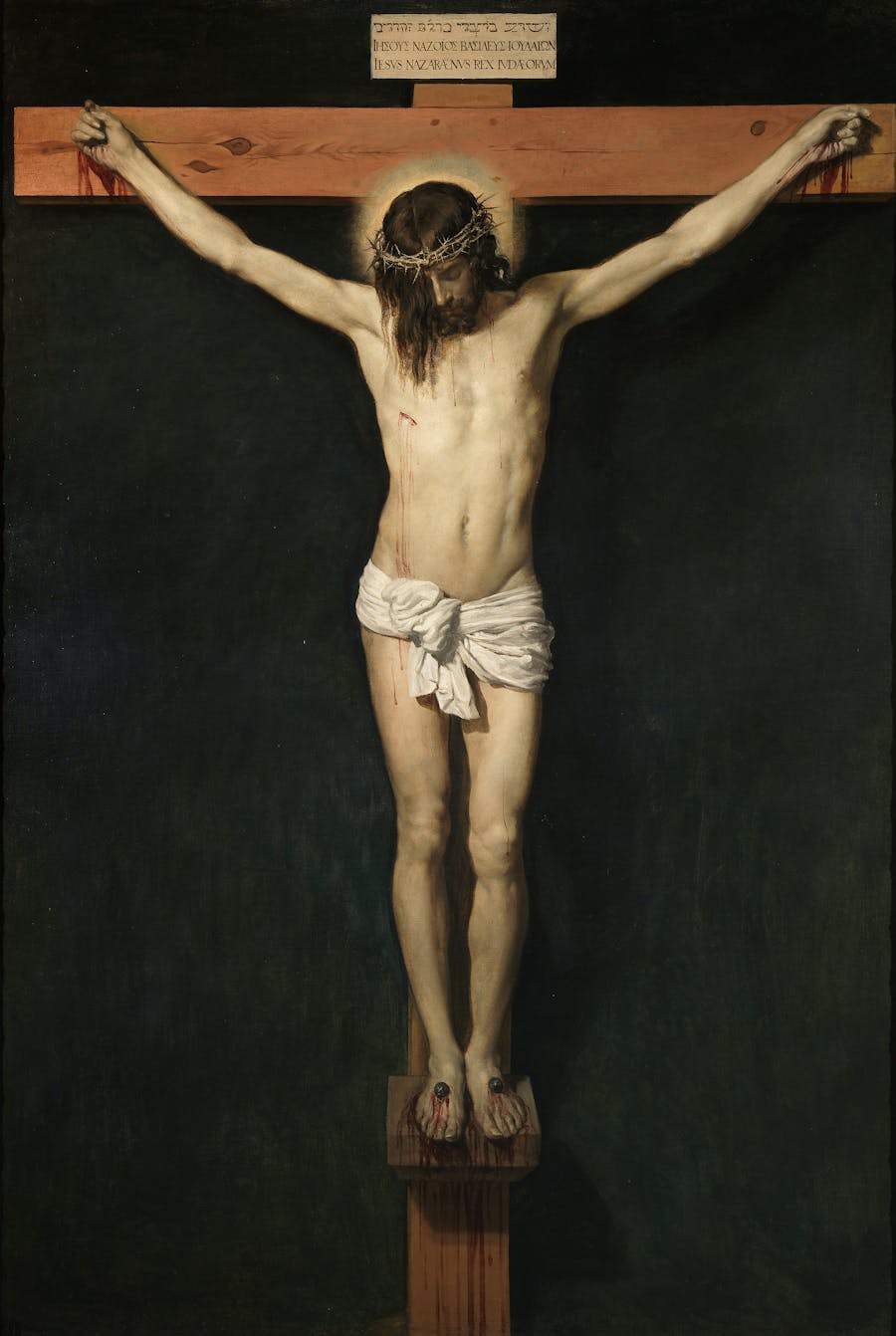 Diego Velázquez, Christ Crucified. 1632, oil on canvas. Public domain image