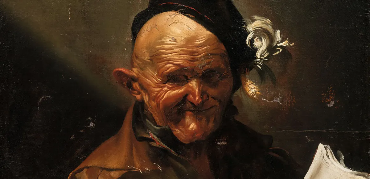 José de Ribera, Un philosophe : l’heureux géomètre (détail), vers 1610, huile sur toile, 100 x 75,5 cm © STUDIO Christian Baraja