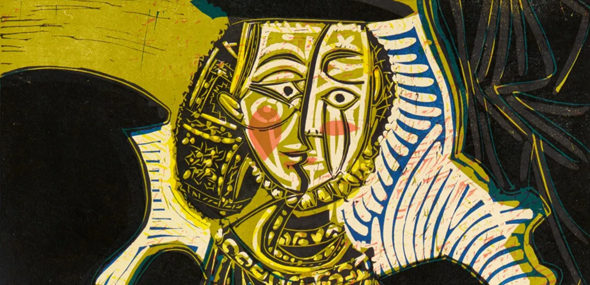 Pablo Picasso, Portrait de jeune Fille, d'après Cranach le Jeune II (détail), 1958, image © Lempertz