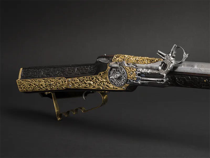 Important fusil de chasse de luxe à verrou, Autriche, vers 1640-1650. Photo © Hermann Historica GmbH
