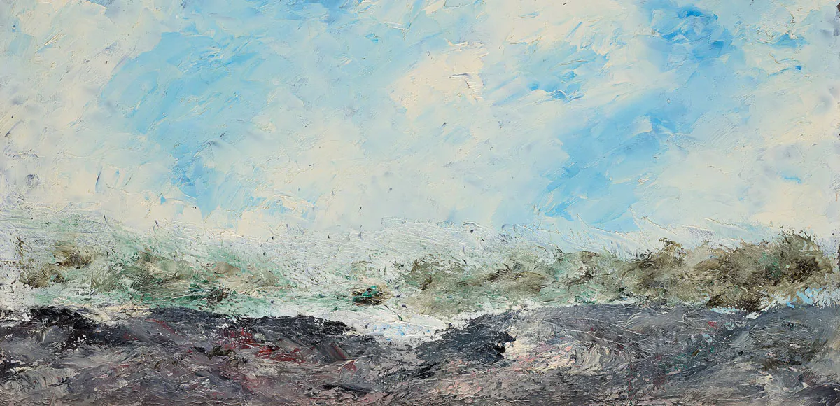 August Strindberg, "In the Archipelago" (verso "Sea-Scape") - dettaglio. Foto: Bukowskis