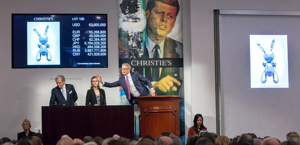Christie's Post-War and Contemporary Art sale in May 2019. Image: Christie's