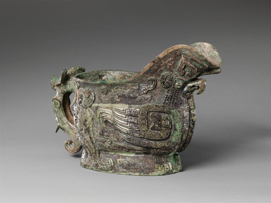 Spouted Wine Vessel (Gong), 13th century B.C.
China (Henan Province, possibly Anyang). Image © The Metropolitan Museum of Art
