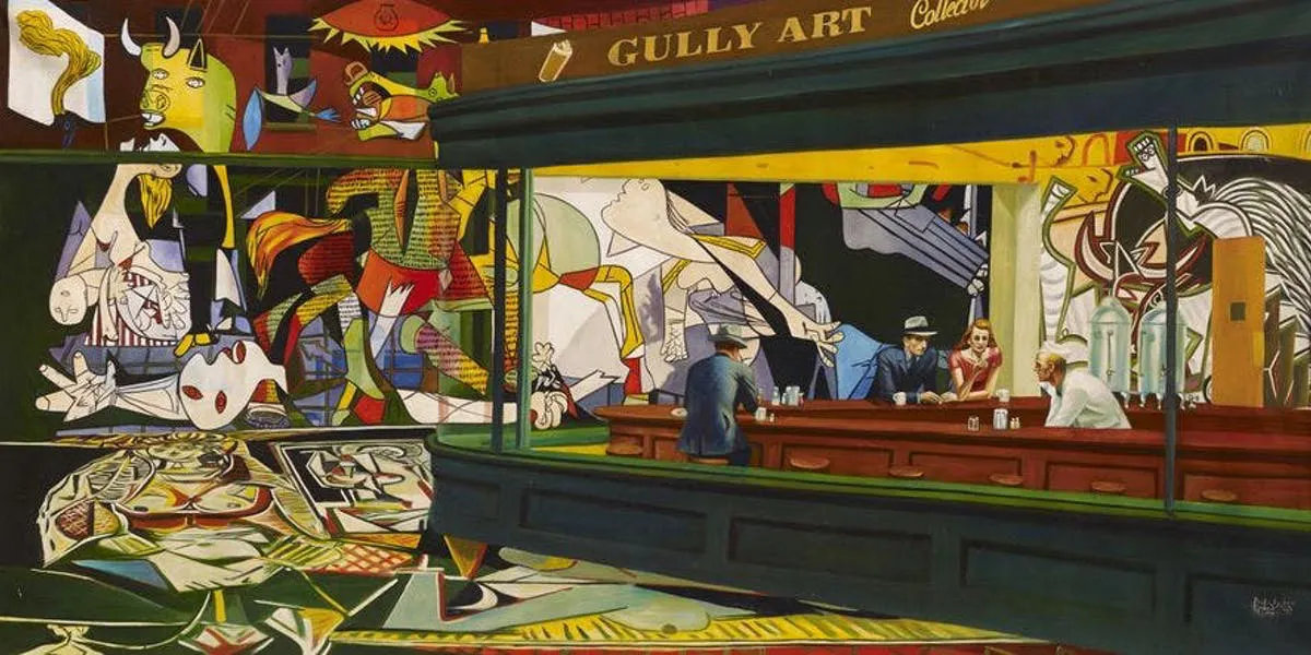 Gully, ‘Hommage NTHK Picasso’, 2018. Foto: La Gazette Drouot via Barnebys prisbank
