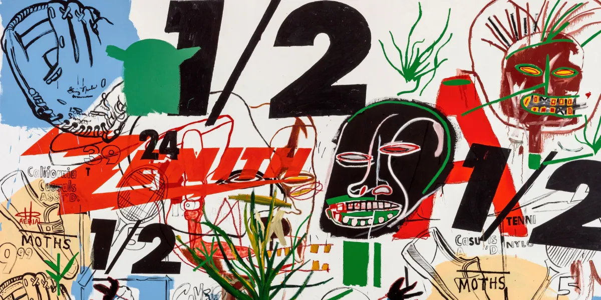 Andy Warhol e Jean-Michel Basquiat, Untitled, 1984. Immagine © Sotheby's (dettaglio)